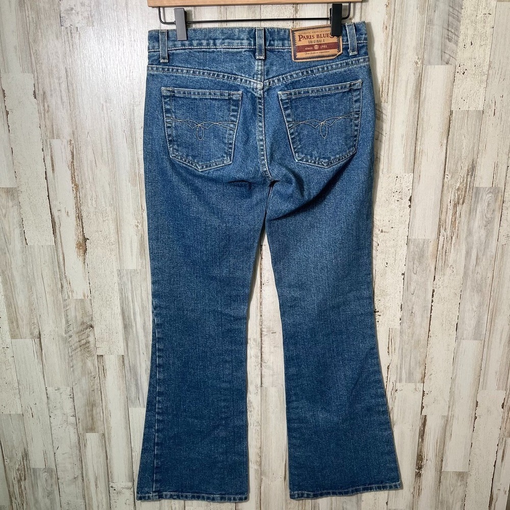 Vintage 90s Y2K Paris Blues Low Rise Wide Leg Flare Jeans USA Womens Size 3
